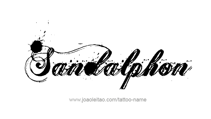 Tattoo Design Angel Name Sandalphon