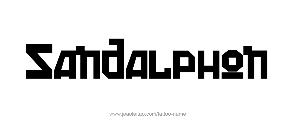 Tattoo Design Angel Name Sandalphon