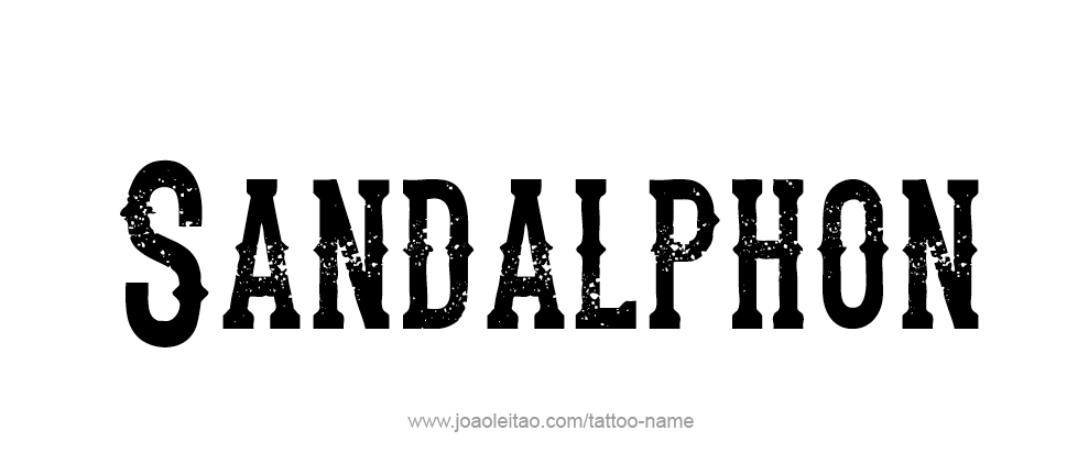 Tattoo Design Angel Name Sandalphon