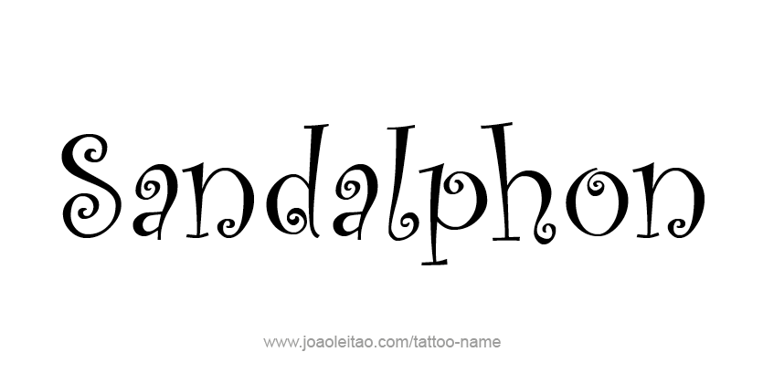 Tattoo Design Angel Name Sandalphon