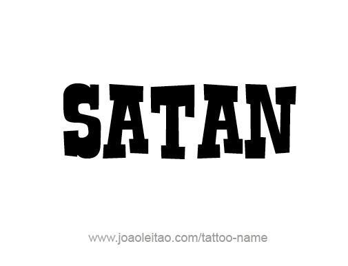 Tattoo Design Angel Name Satan