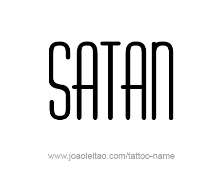 Tattoo Design Angel Name Satan