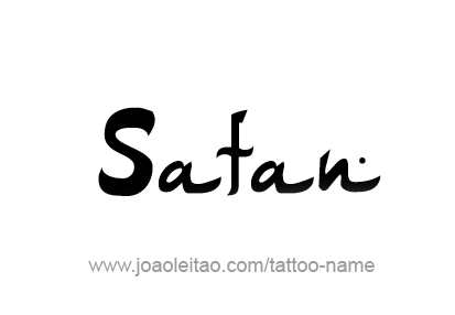 Tattoo Design Angel Name Satan