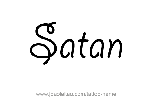 Tattoo Design Angel Name Satan