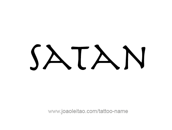 Tattoo Design Angel Name Satan