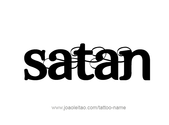 Tattoo Design Angel Name Satan