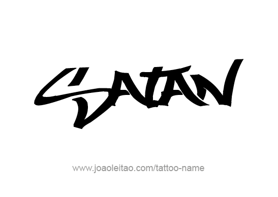 Tattoo Design Angel Name Satan