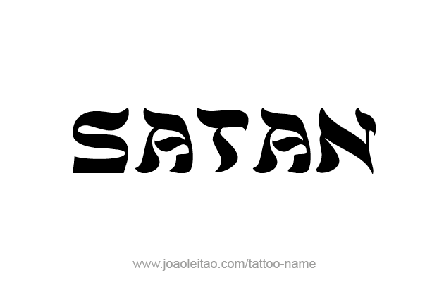 Tattoo Design Angel Name Satan