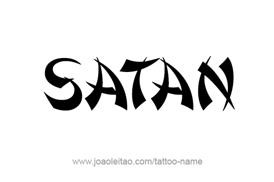 Tattoo Design Angel Name Satan