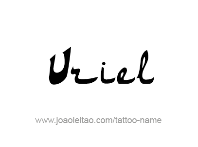 Tattoo Design Angel Name Uriel