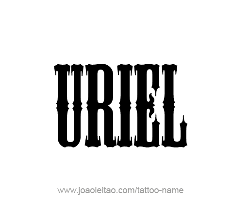 Tattoo Design Angel Name Uriel