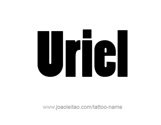 Tattoo Design Angel Name Uriel