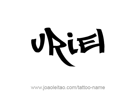 Tattoo Design Angel Name Uriel