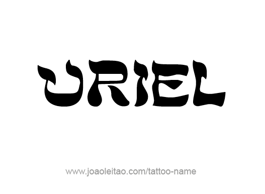 Tattoo Design Angel Name Uriel