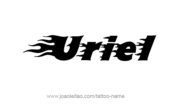 Tattoo Design Angel Name Uriel