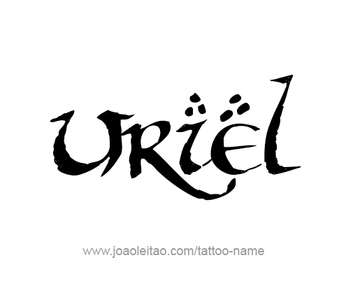 Tattoo Design Angel Name Uriel