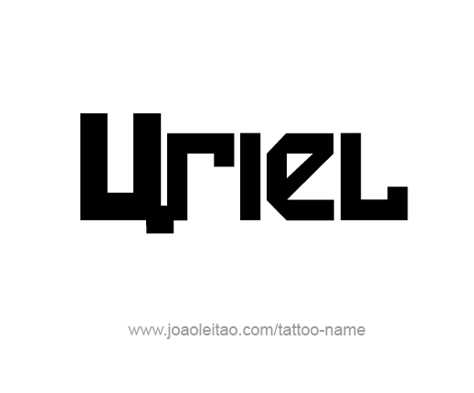 Tattoo Design Angel Name Uriel