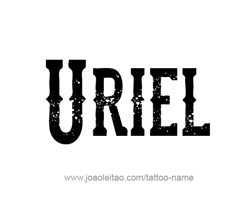 Tattoo Design Angel Name Uriel