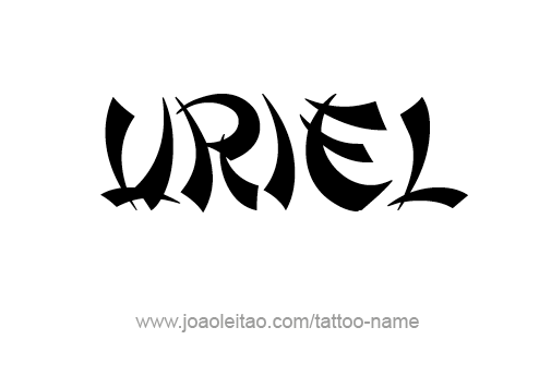 Tattoo Design Angel Name Uriel