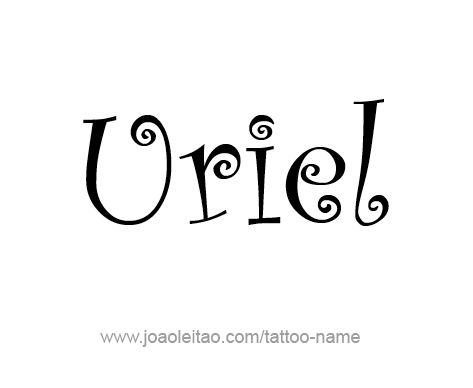 Tattoo Design Angel Name Uriel