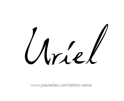 Tattoo Design Angel Name Uriel