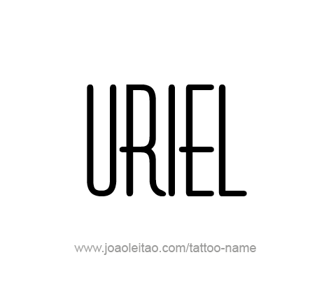 Tattoo Design Angel Name Uriel