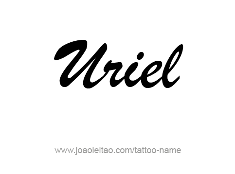 Tattoo Design Angel Name Uriel