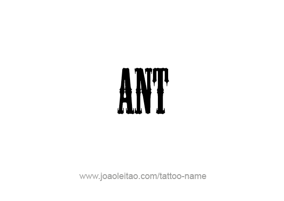 Tattoo Design Animal Name Ant