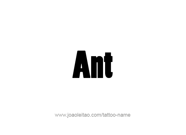 Tattoo Design Animal Name Ant