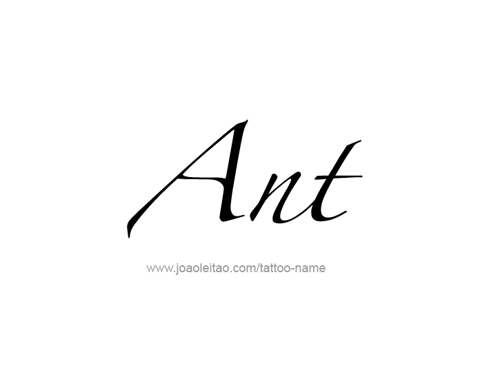 Tattoo Design Animal Name Ant