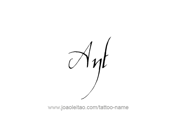 Tattoo Design Animal Name Ant