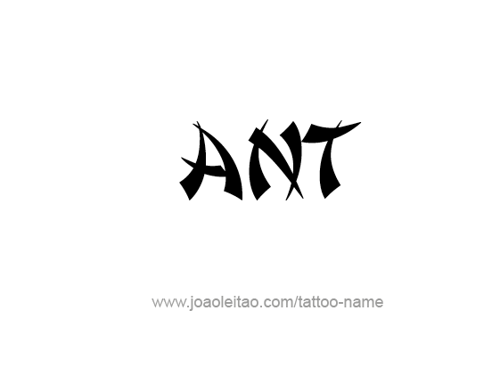 Tattoo Design Animal Name Ant