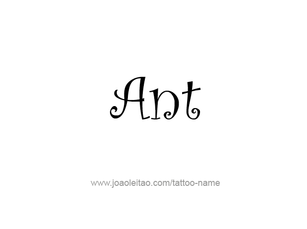 Tattoo Design Animal Name Ant