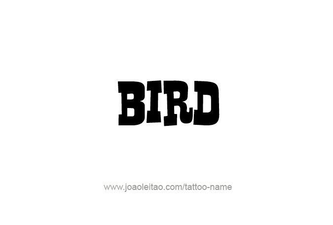 Tattoo Design Animal Name Bird