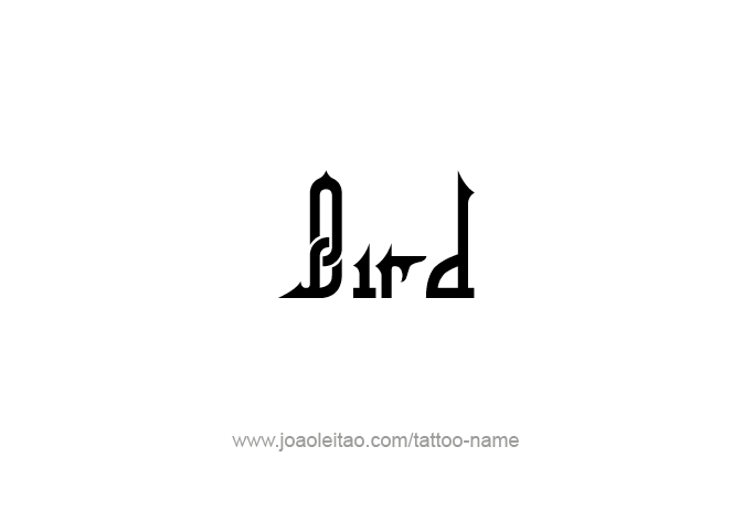 Tattoo Design Animal Name Bird