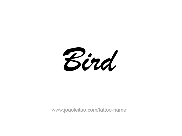 Tattoo Design Animal Name Bird