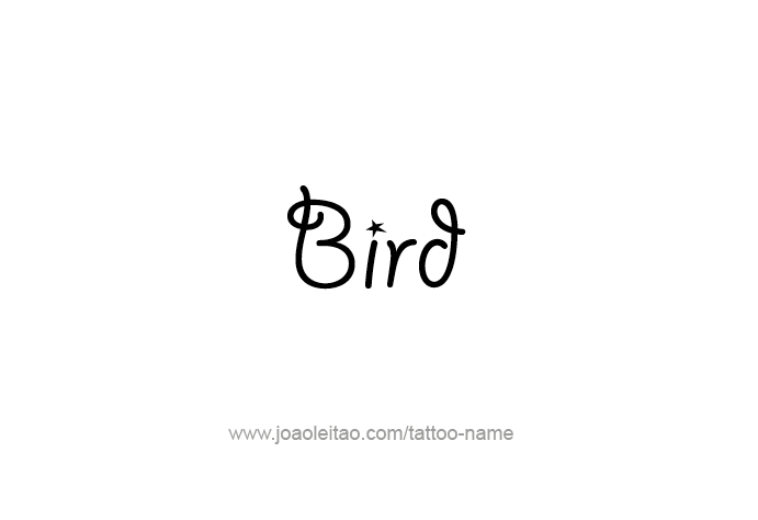 Tattoo Design Animal Name Bird