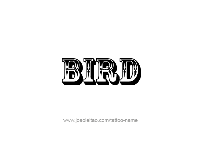 Tattoo Design Animal Name Bird