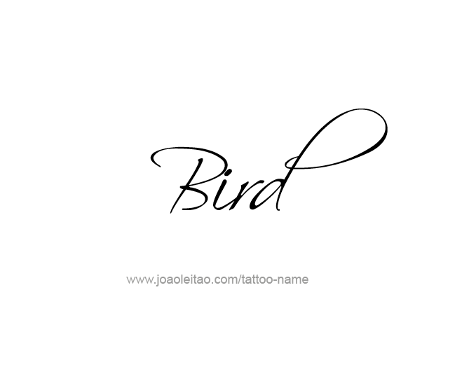 Tattoo Design Animal Name Bird