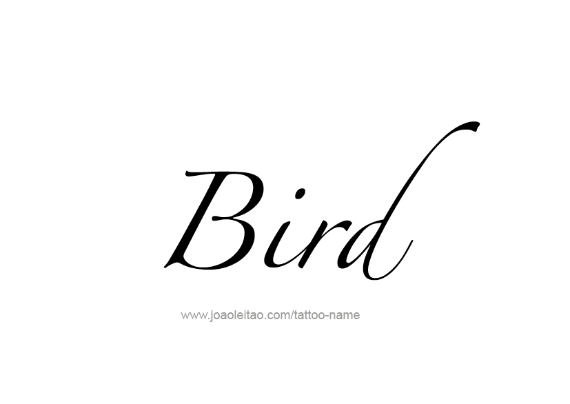 Tattoo Design Animal Name Bird