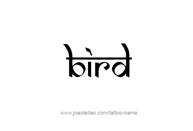 Tattoo Design Animal Name Bird