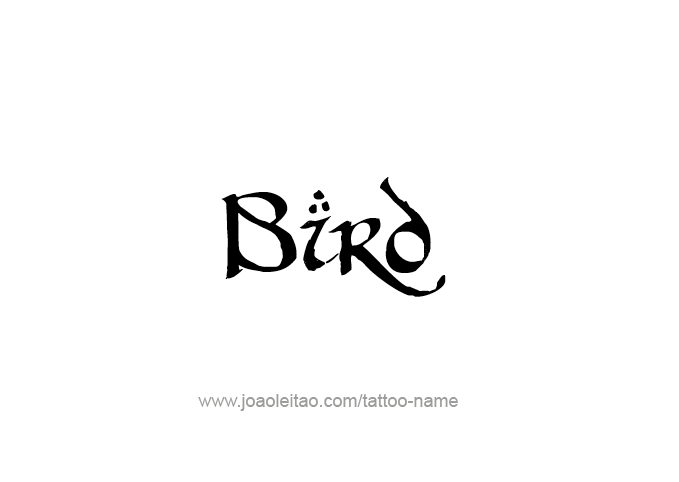 Tattoo Design Animal Name Bird