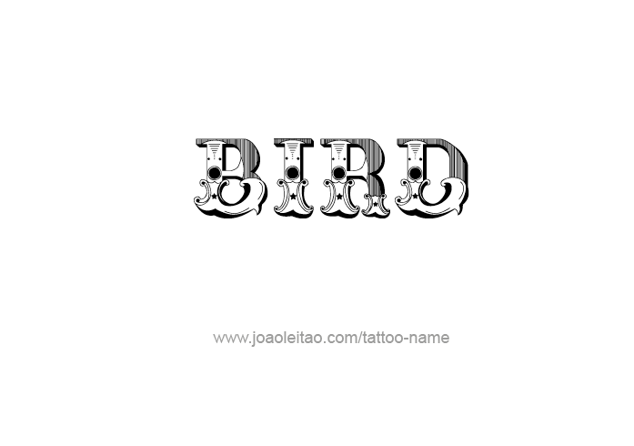 Tattoo Design Animal Name Bird