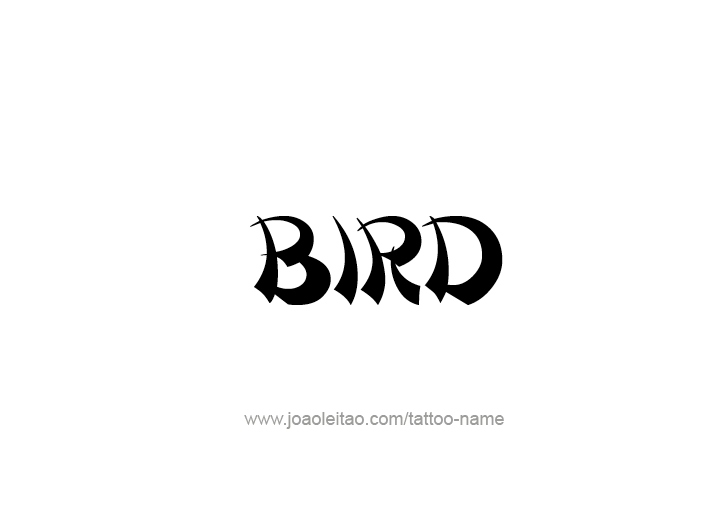 Tattoo Design Animal Name Bird