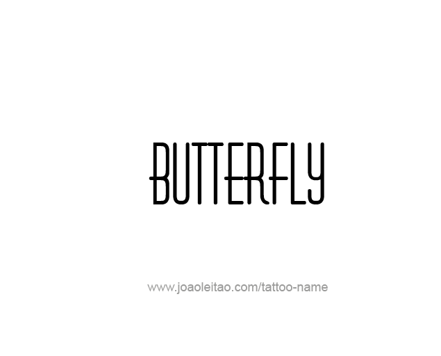 Tattoo Design Animal Name Butterfly