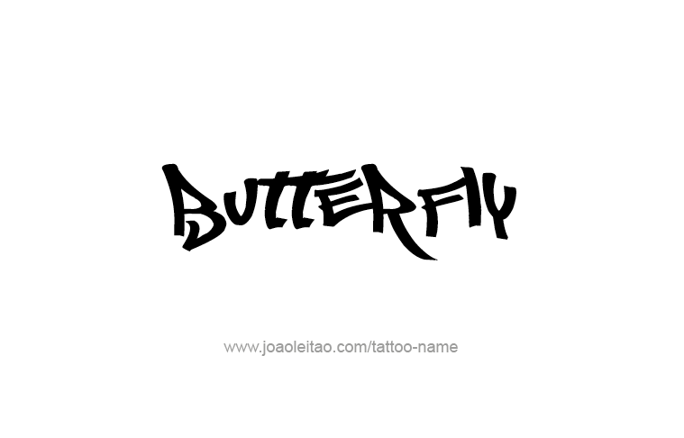 Tattoo Design Animal Name Butterfly