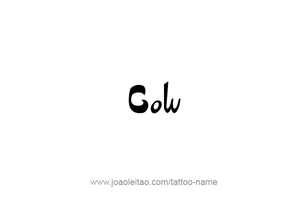 Tattoo Design Animal Name Cow