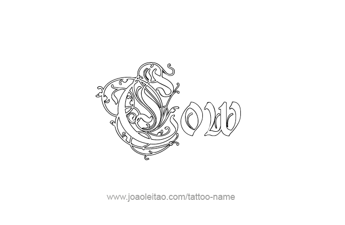 Tattoo Design Animal Name Cow