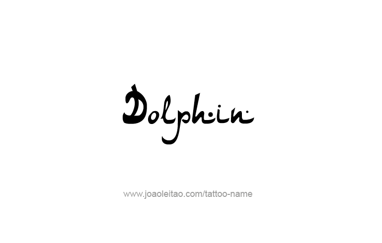 Tattoo Design Animal Name Dolphin