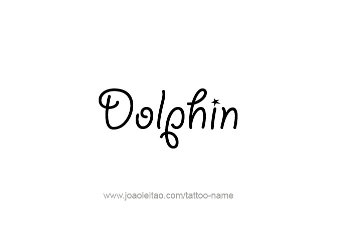 Tattoo Design Animal Name Dolphin